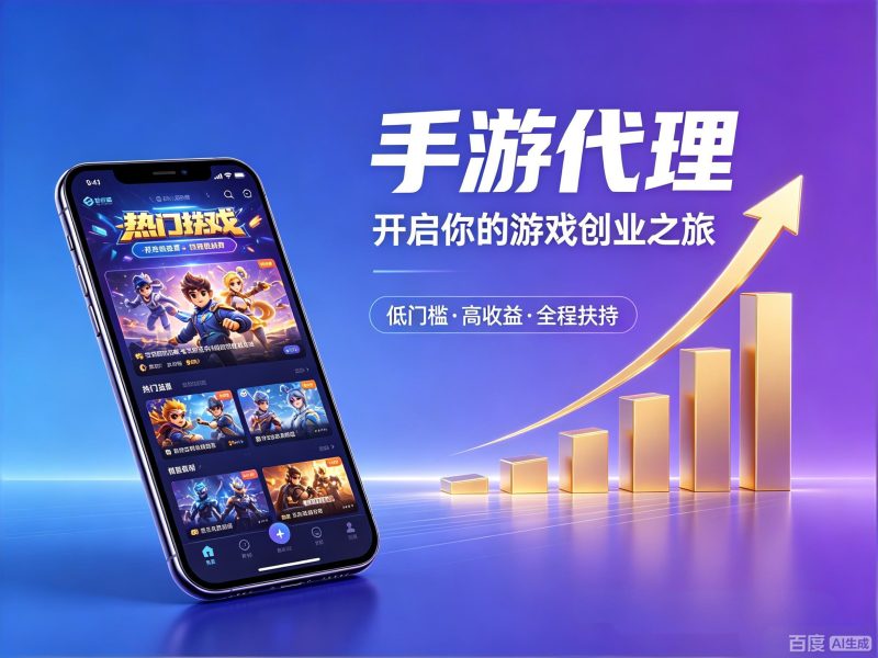 【游戏代理】官签一手游戏代理平台，1天3000+_大牛副业网